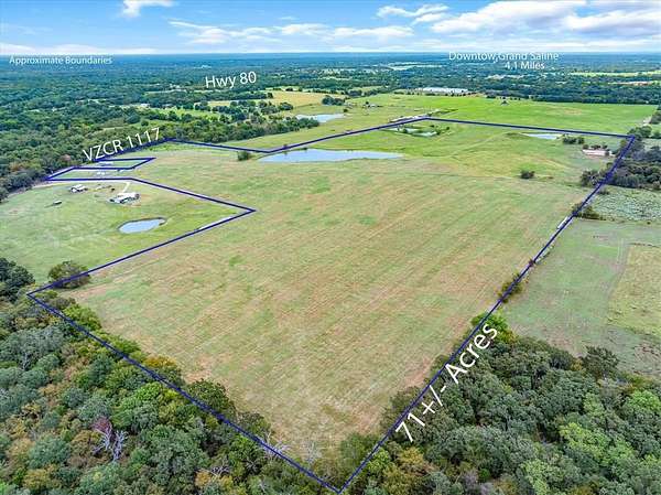 71 Acres of Land for Sale in Grand Saline, Texas