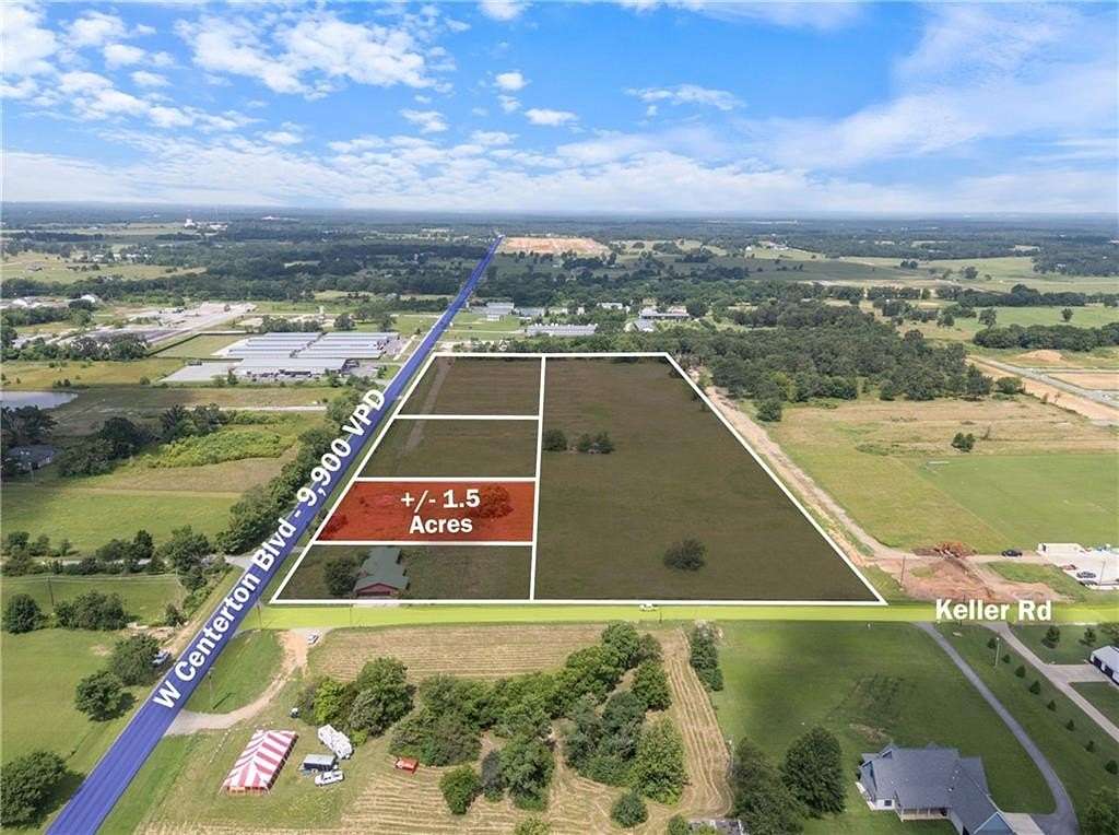 1.5 Acres of Commercial Land for Sale in Centerton, Arkansas