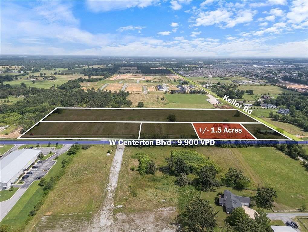 1.5 Acres of Commercial Land for Sale in Centerton, Arkansas
