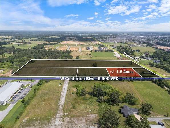 1.5 Acres of Commercial Land for Sale in Centerton, Arkansas