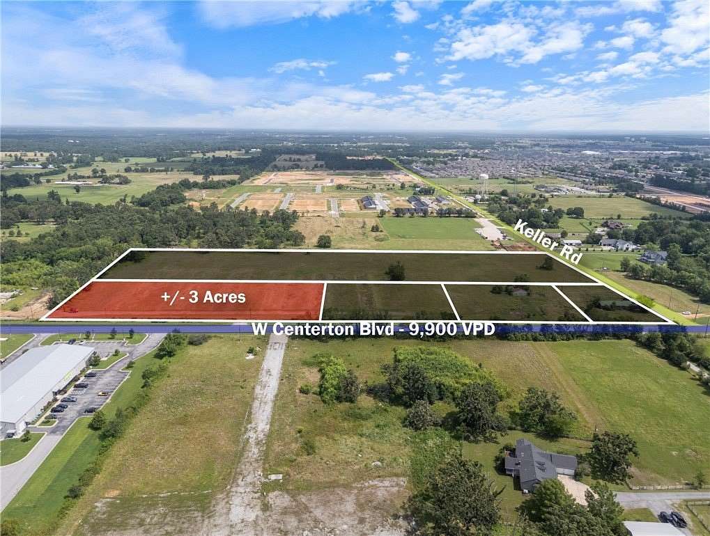 3 Acres of Commercial Land for Sale in Centerton, Arkansas