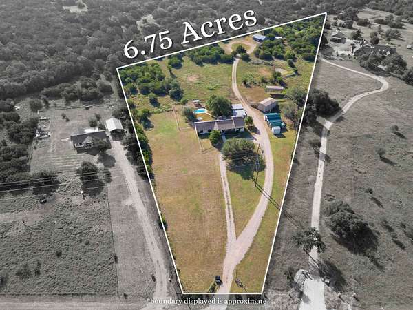 6.75 Acres of Land with Home for Sale in Burnet, Texas