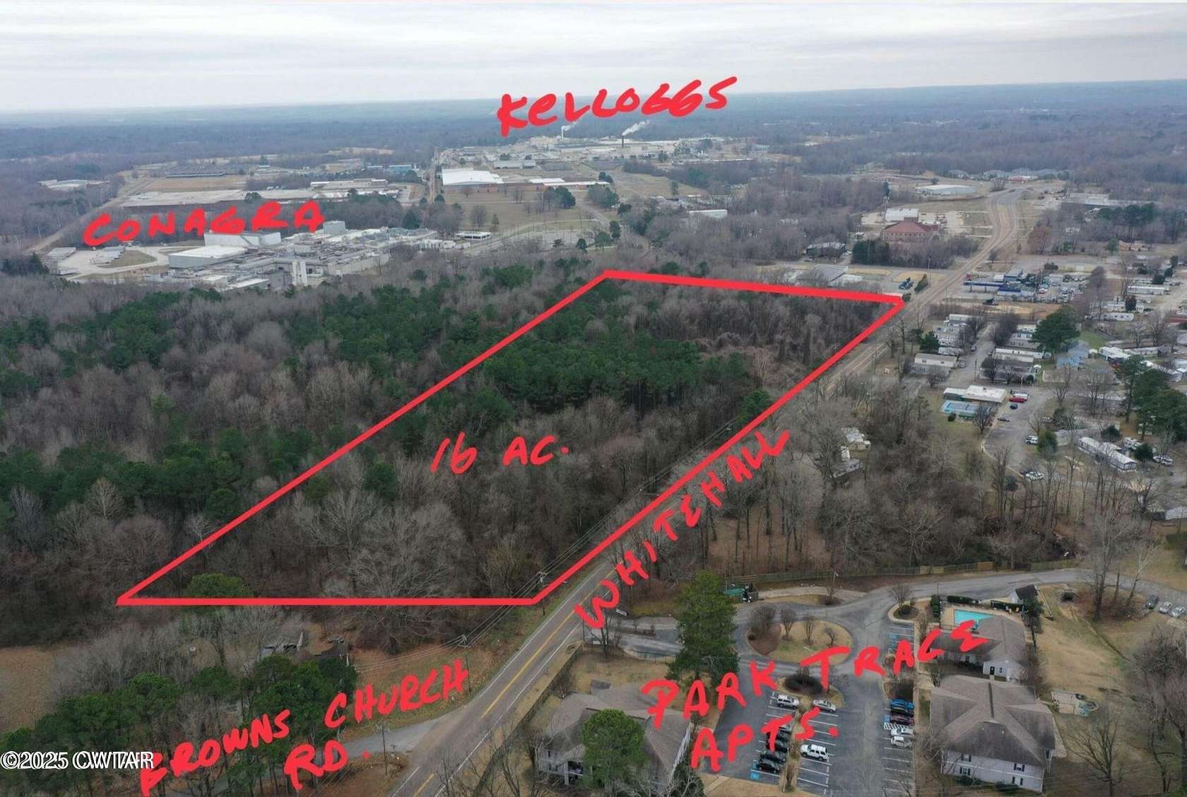 16.9 Acres of Mixed-Use Land for Sale in Jackson, Tennessee