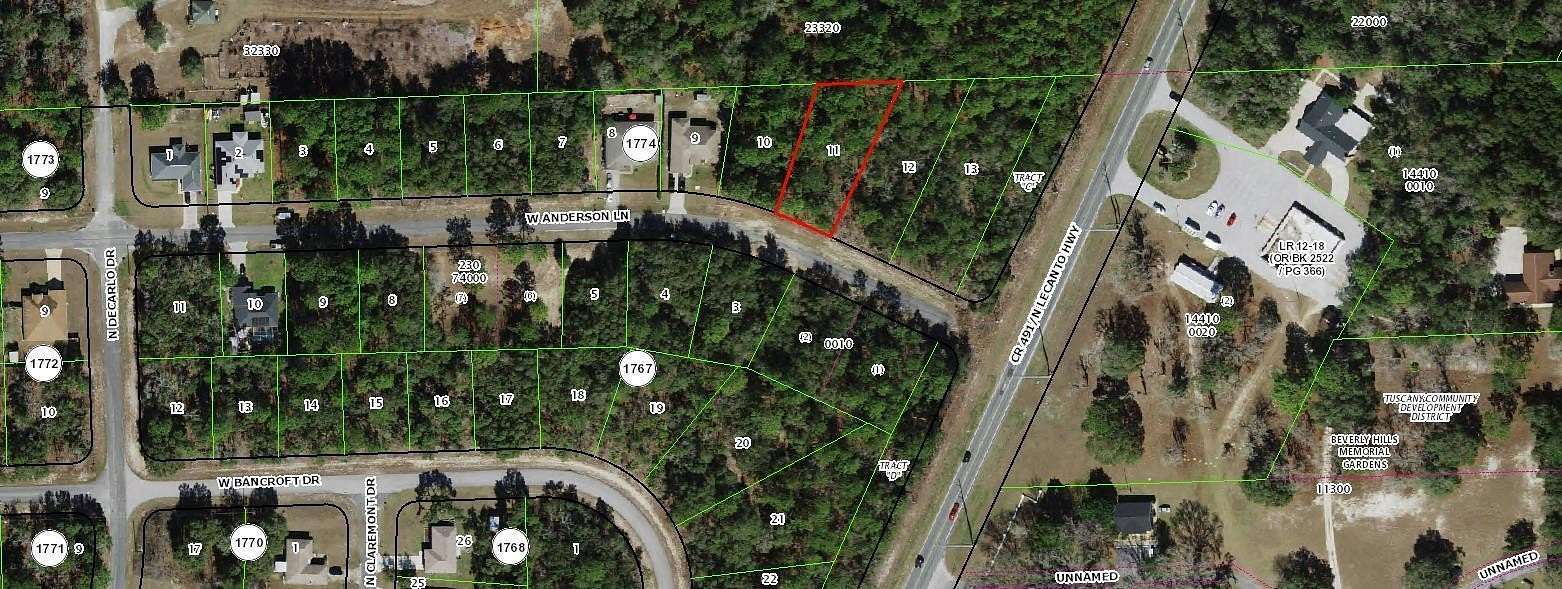 0.36 Acres of Residential Land for Sale in Citrus Springs, Florida