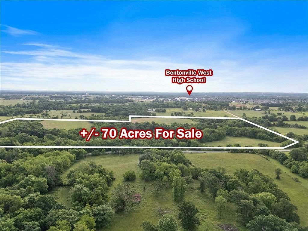 69.5 Acres of Mixed-Use Land for Sale in Centerton, Arkansas