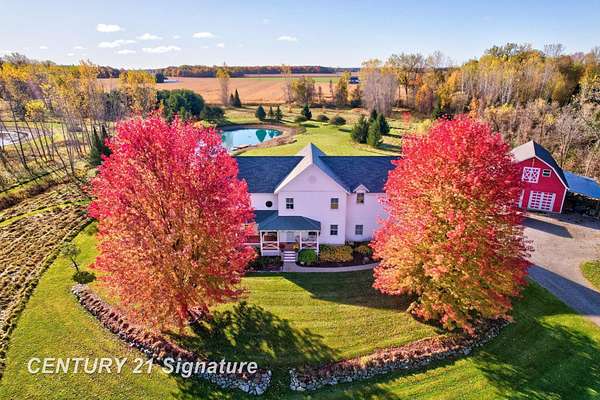 10.2 Acres of Land with Home for Sale in Freeland, Michigan