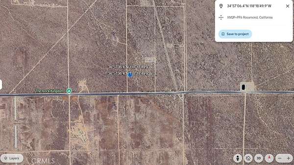 2.5 Acres of Land for Sale in Rosamond, California