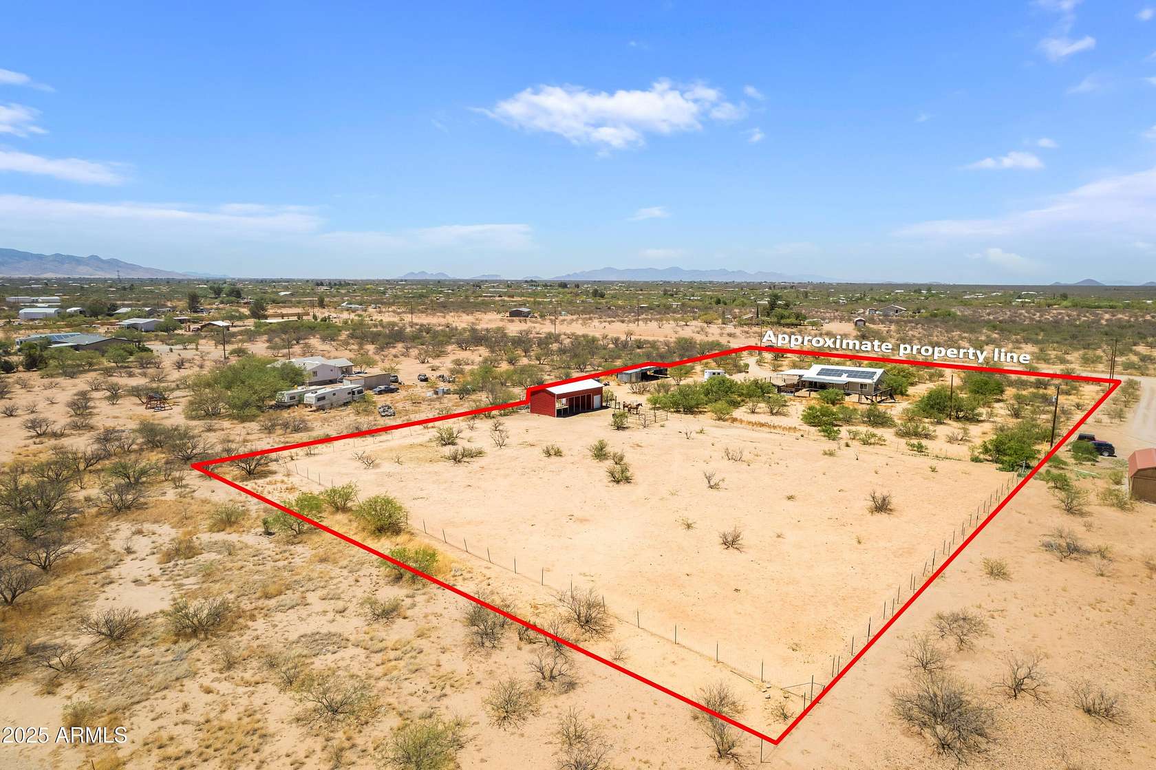 4.15 Acres of Residential Land with Home for Sale in Sierra Vista, Arizona