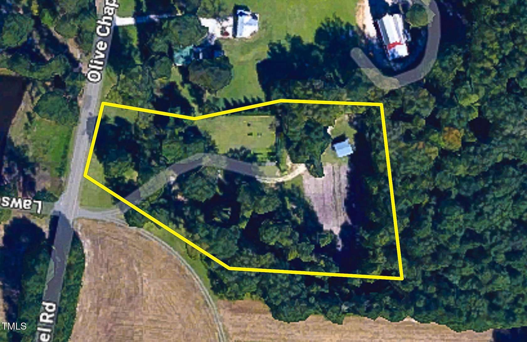 3.1 Acres of Residential Land with Home for Sale in Apex, North Carolina