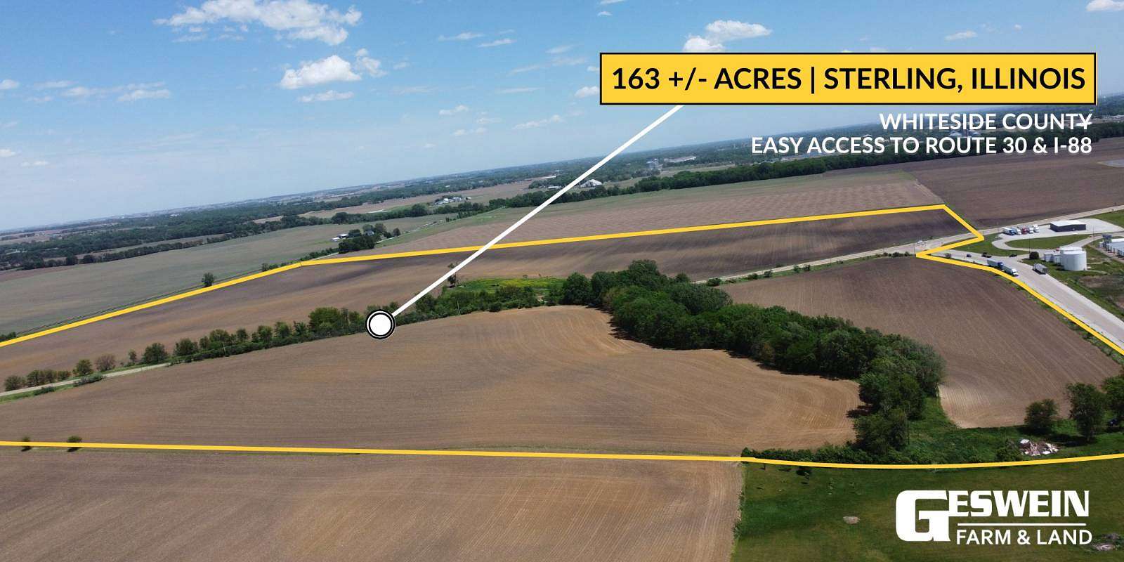 163 Acres of Recreational Land & Farm for Sale in Sterling, Illinois