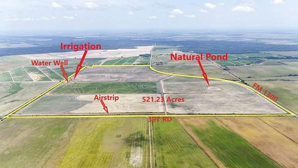 521 Acres of Agricultural Land for Sale in Louise, Texas