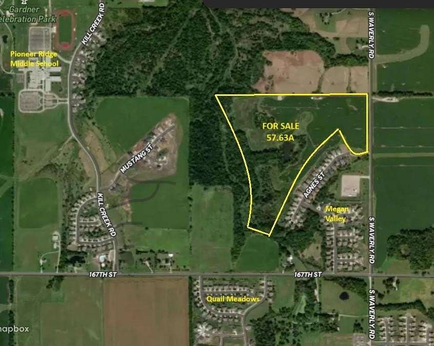 57.6 Acres of Land for Sale in Gardner, Kansas