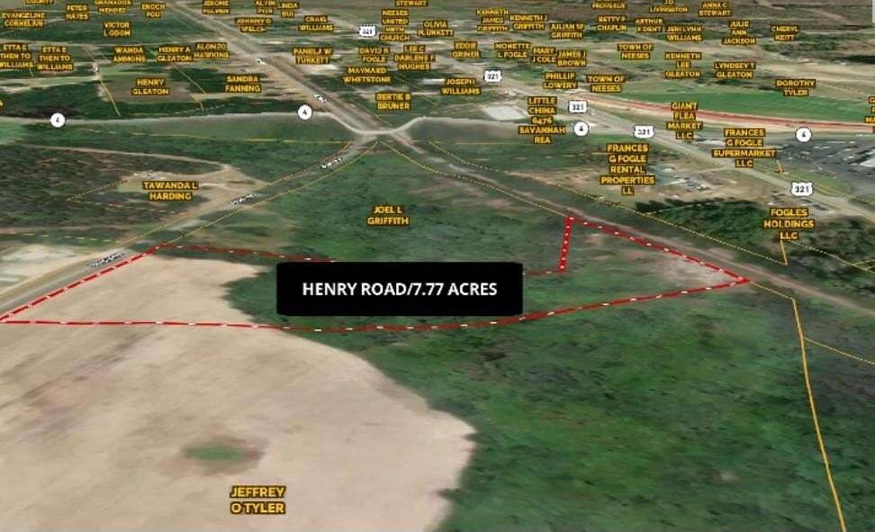 7.77 Acres of Commercial Land for Sale in Neeses, South Carolina