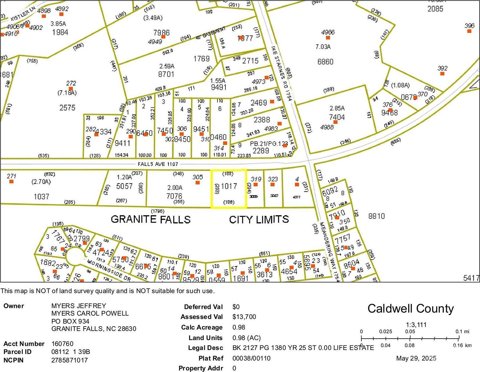 0.98 Acres of Residential Land for Sale in Granite Falls, North Carolina