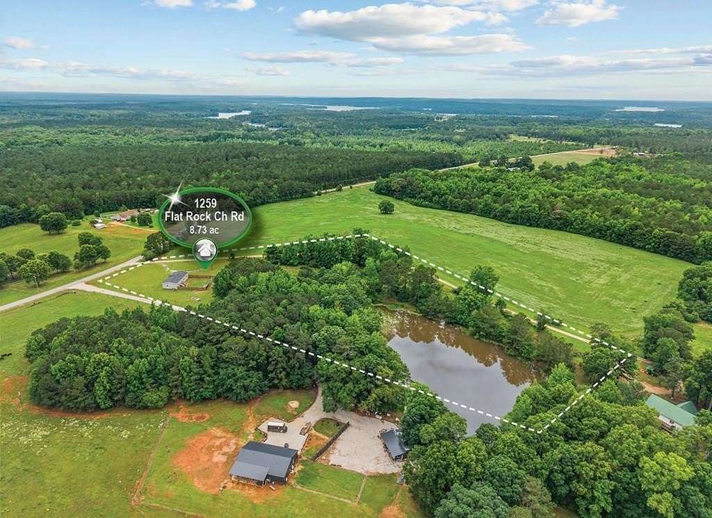 8.73 Acres of Residential Land with Home for Sale in White Plains, Georgia