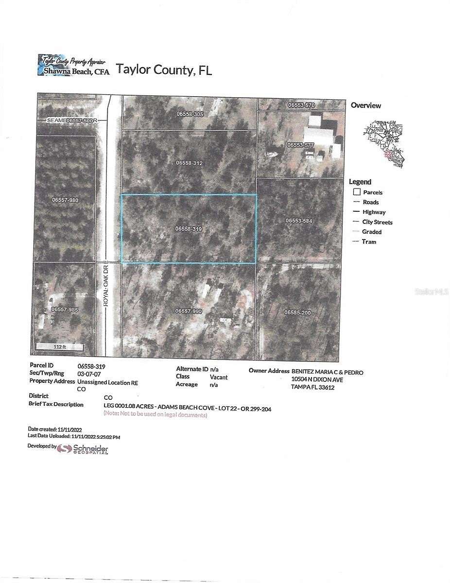 1 Acre of Residential Land for Sale in Perry, Florida