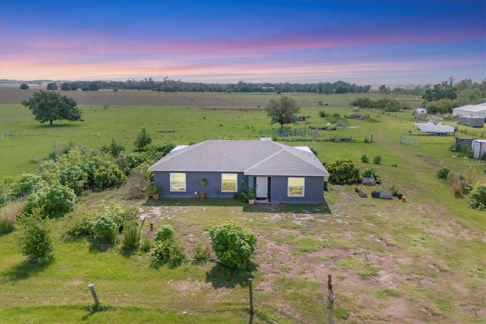 6 Acres of Residential Land with Home for Sale in Myakka City, Florida