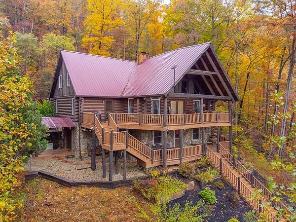 11 Acres of Recreational Land with Home for Sale in Franklin, North Carolina