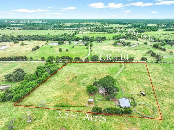 4.27 Acres of Land with Home for Sale in Kaufman, Texas