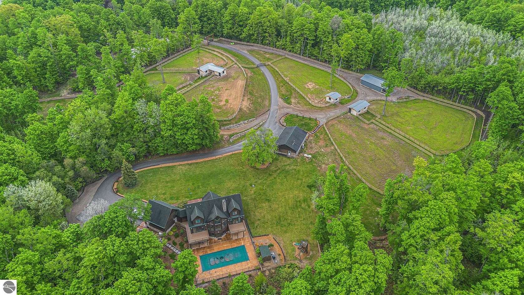 9.54 Acres of Land with Home for Sale in Williamsburg, Michigan