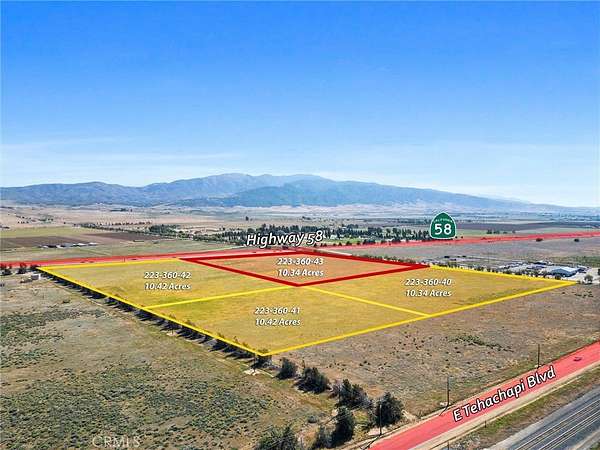 10.4 Acres of Commercial Land for Sale in Tehachapi, California