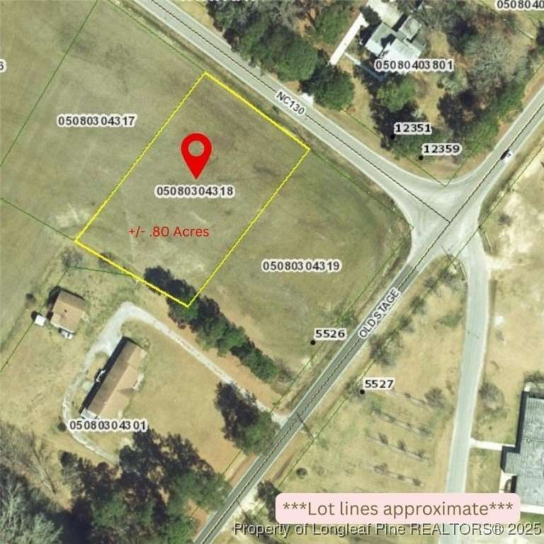 0.8 Acres of Residential Land for Sale in Fairmont, North Carolina