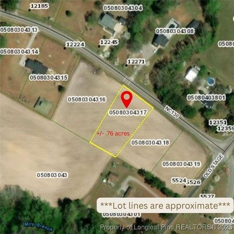 0.76 Acres of Residential Land for Sale in Fairmont, North Carolina