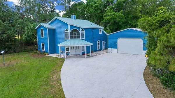 5.42 Acres of Land with Home for Sale in Fort McCoy, Florida