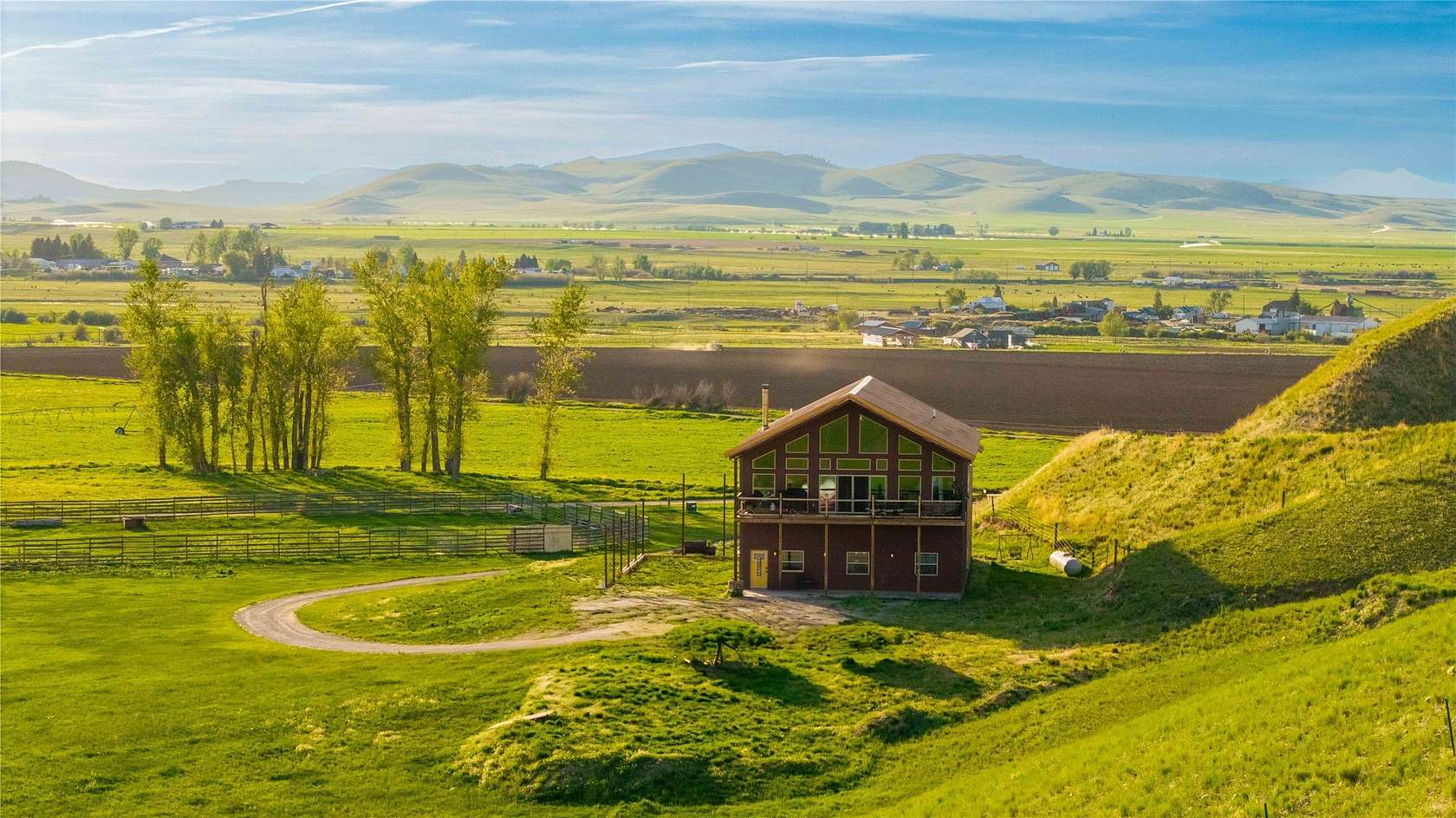 30 Acres of Agricultural Land with Home for Sale in Hall, Montana