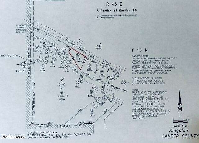 0.48 Acres of Residential Land for Sale in Kingston, Nevada