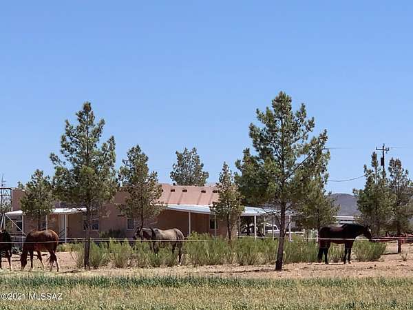 74.4 Acres of Agricultural Land with Home for Sale in Elfrida, Arizona