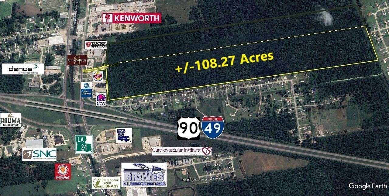 108 Acres of Land for Sale in Gray, Louisiana