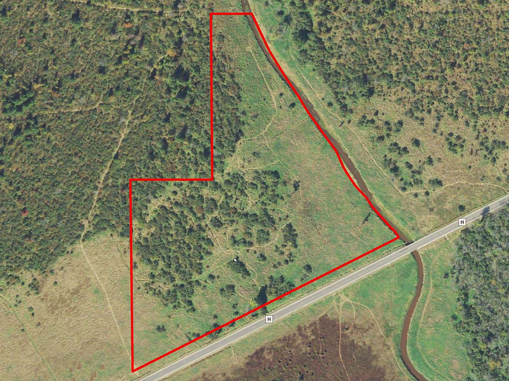 22 Acres of Recreational Land for Sale in Poy Sippi, Wisconsin