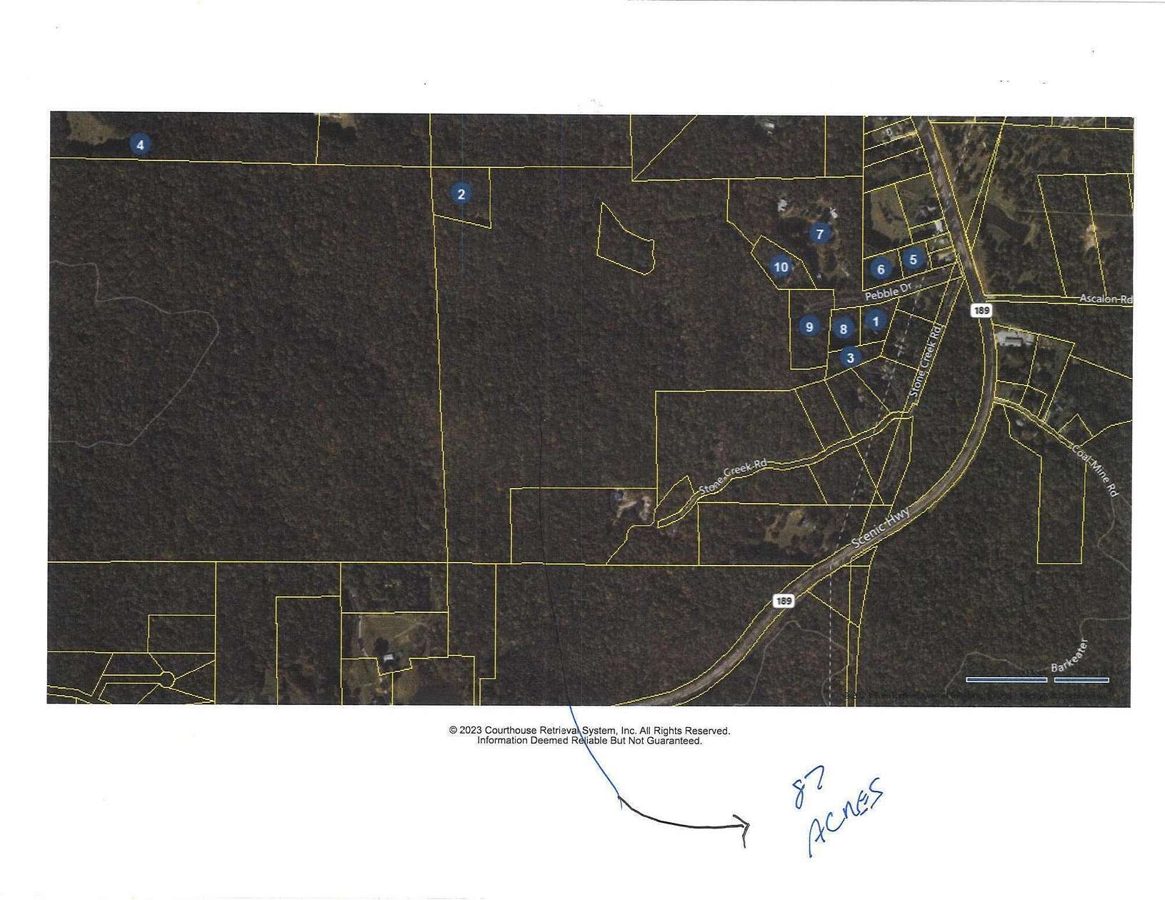 87 Acres of Recreational Land for Sale in Rising Fawn, Georgia