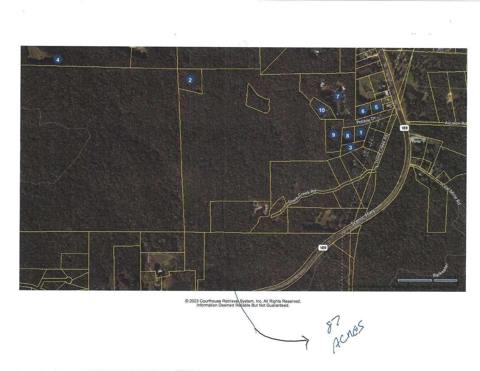 87 Acres of Recreational & Residential Land for Sale in Rising Fawn, Georgia