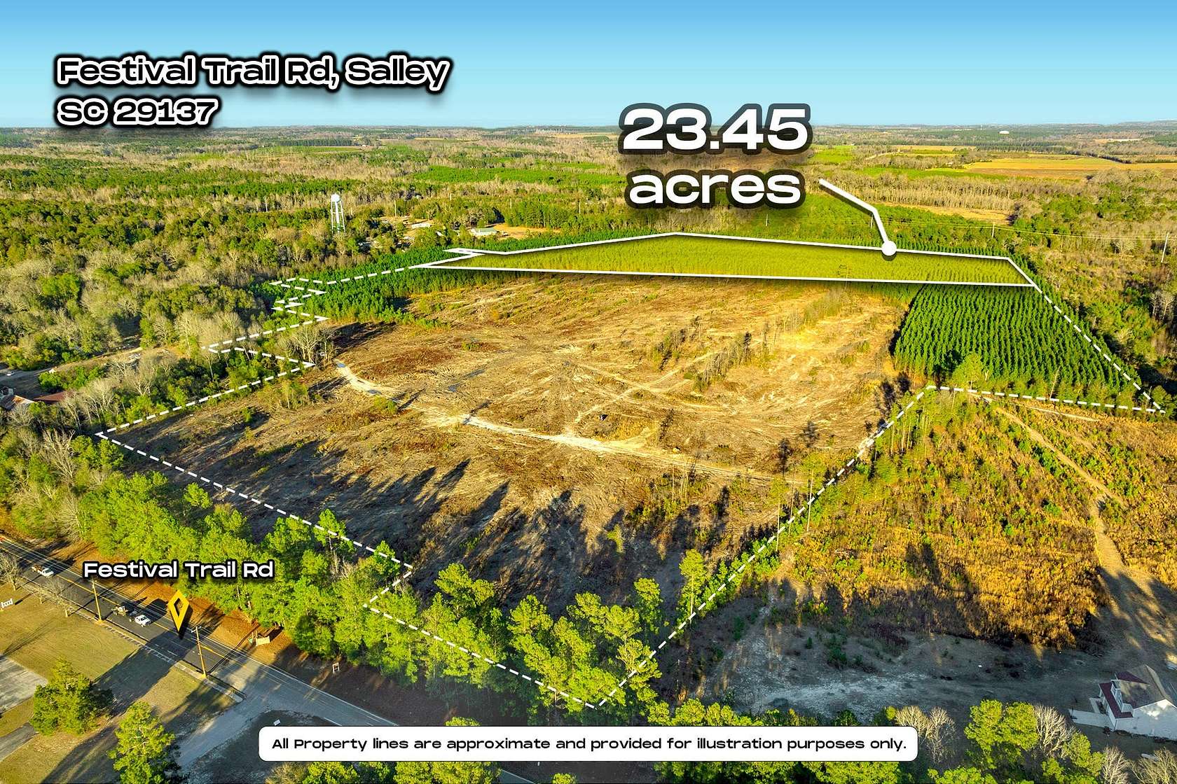 23.5 Acres of Land for Sale in Salley, South Carolina