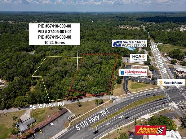 10.2 Acres of Commercial Land for Sale in Belleview, Florida