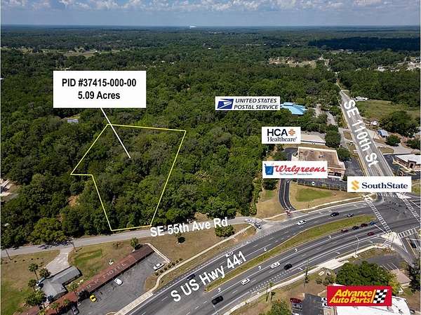 5 Acres of Commercial Land for Sale in Belleview, Florida
