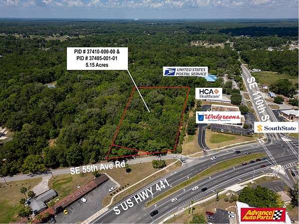 5.15 Acres of Commercial Land for Sale in Belleview, Florida