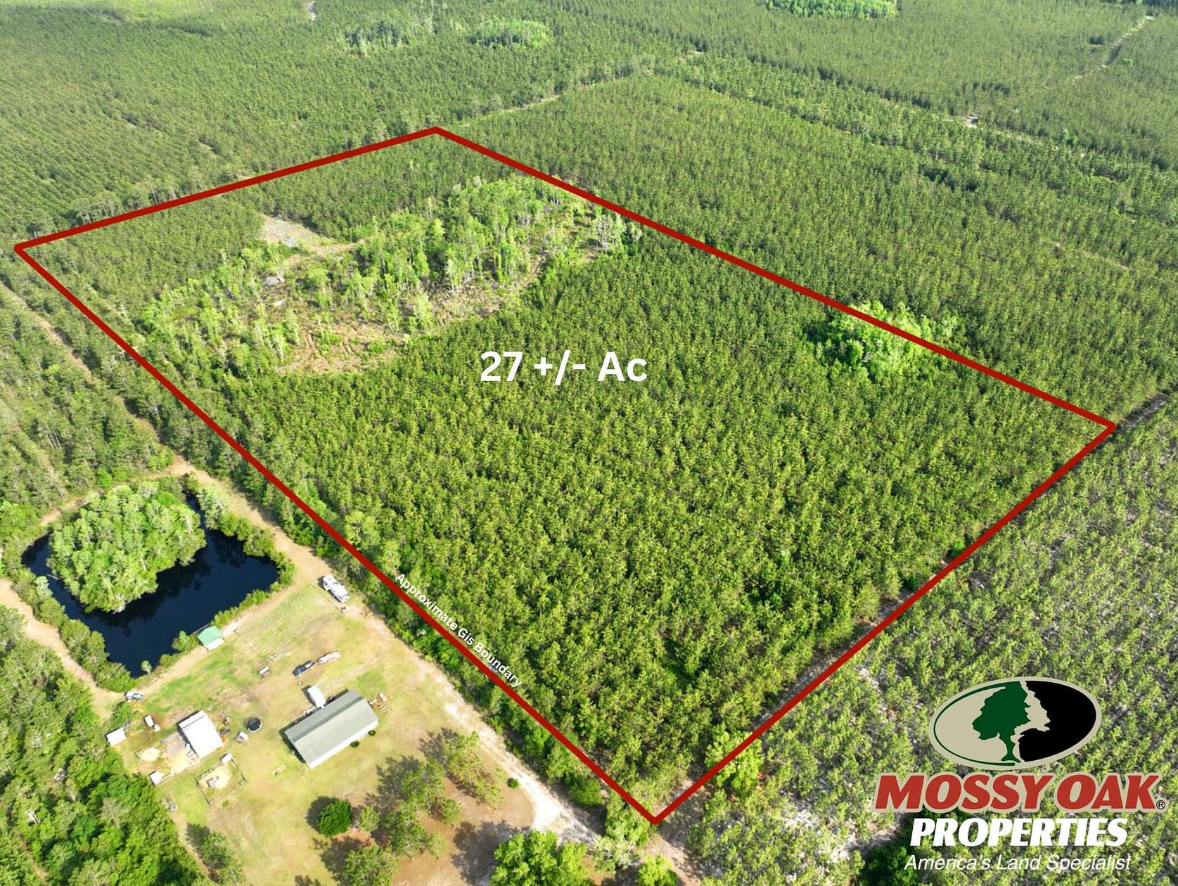 27 Acres of Recreational Land for Sale in Folkston, Georgia