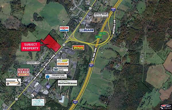 14.5 Acres of Commercial Land for Sale in Harrisonburg, Virginia