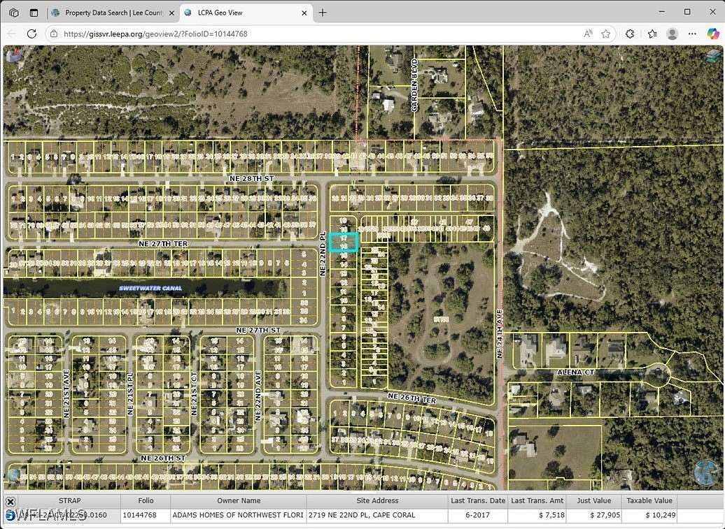 0.23 Acres of Commercial Land for Sale in Cape Coral, Florida