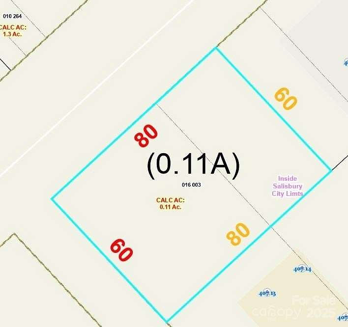 0.11 Acres of Land for Sale in Salisbury, North Carolina