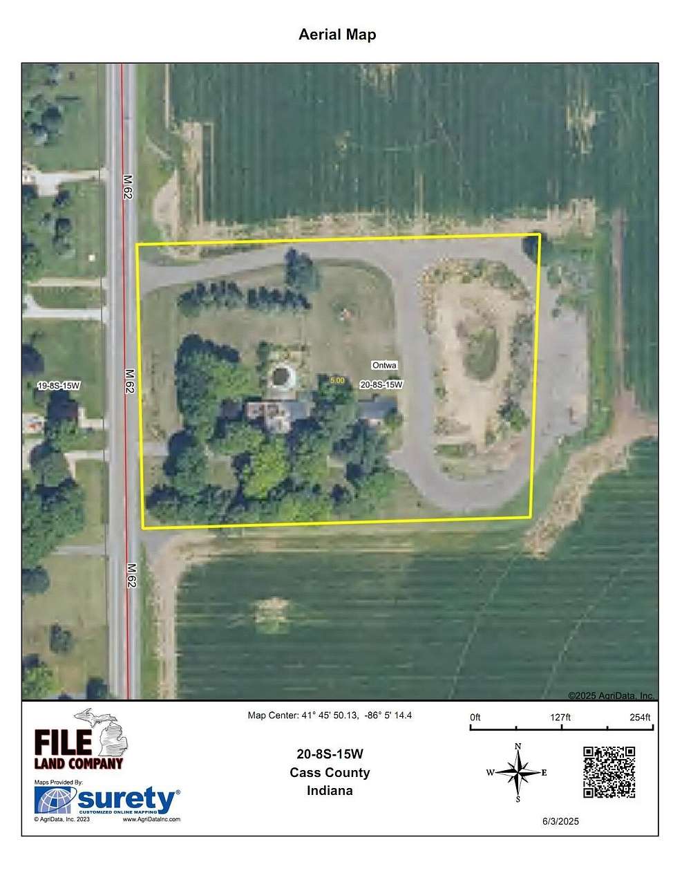 5 Acres of Land for Sale in Edwardsburg, Michigan