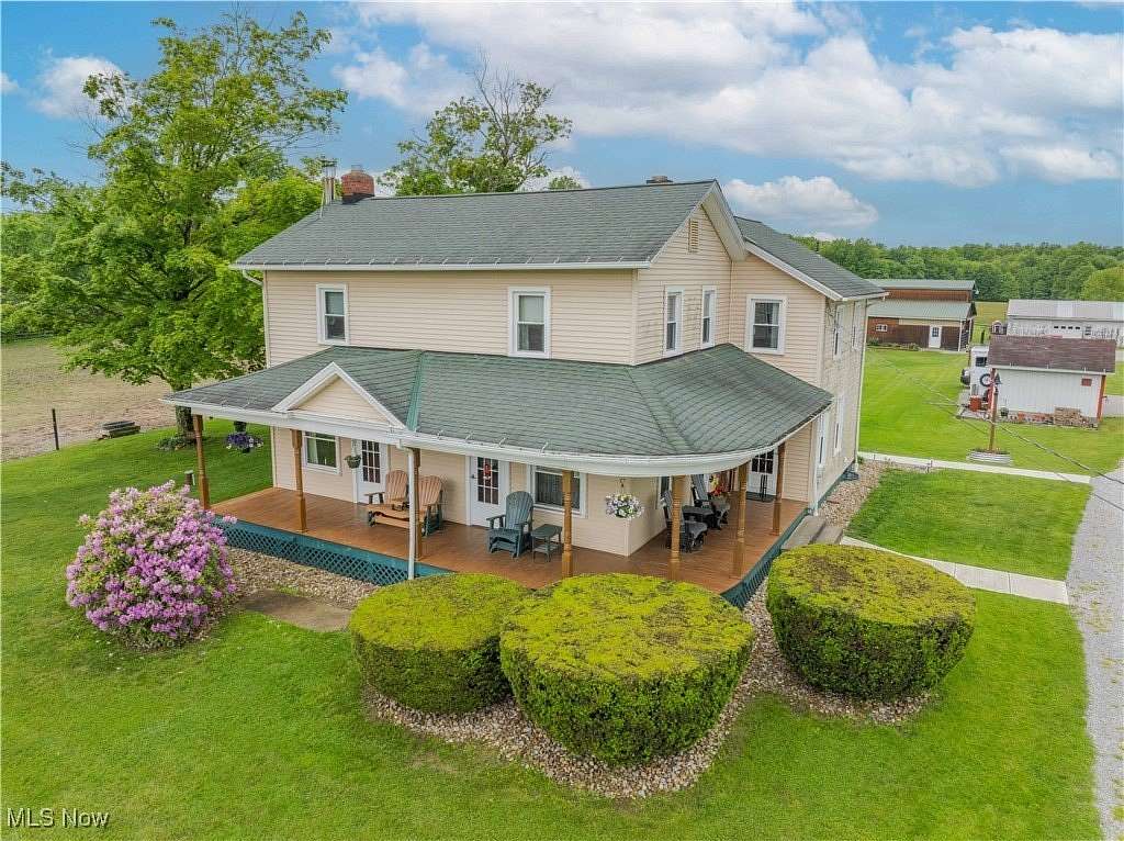 26.8 Acres of Agricultural Land with Home for Sale in Deerfield, Ohio