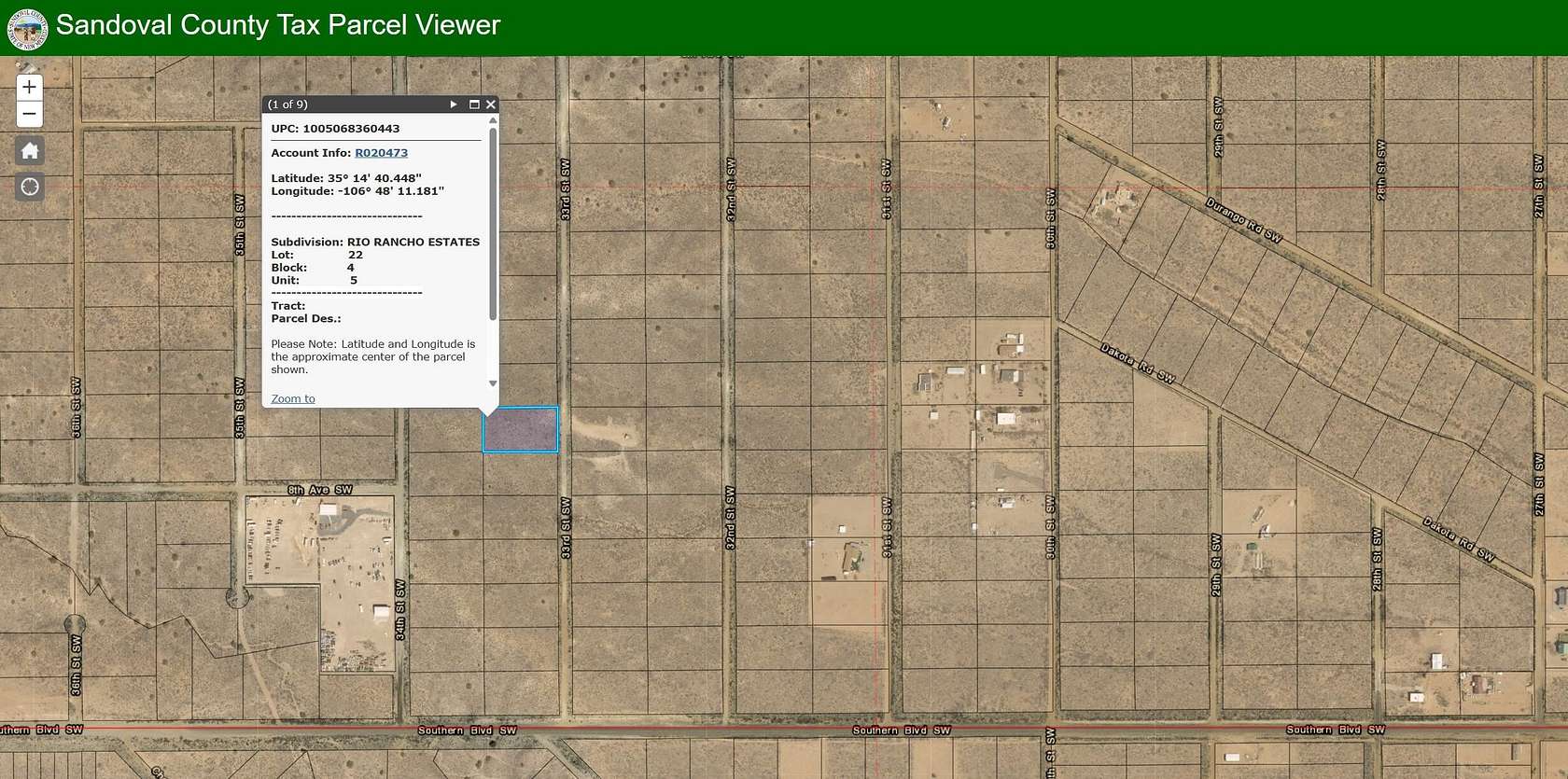 1 Acre of Land for Sale in Rio Rancho, New Mexico