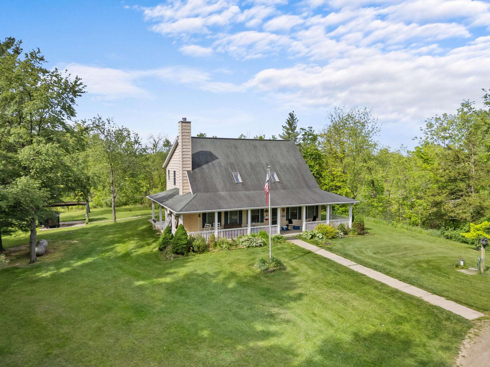 40 Acres of Land with Home for Sale in Reading, Michigan