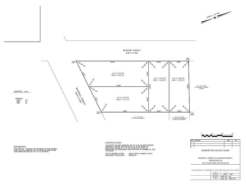 0.45 Acres of Residential Land for Sale in Cranston, Rhode Island