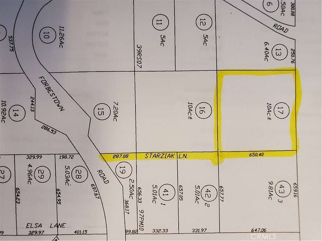 10 Acres of Land for Sale in Oroville, California