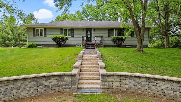 5.3 Acres of Land with Home for Sale in Wheatfield, Indiana